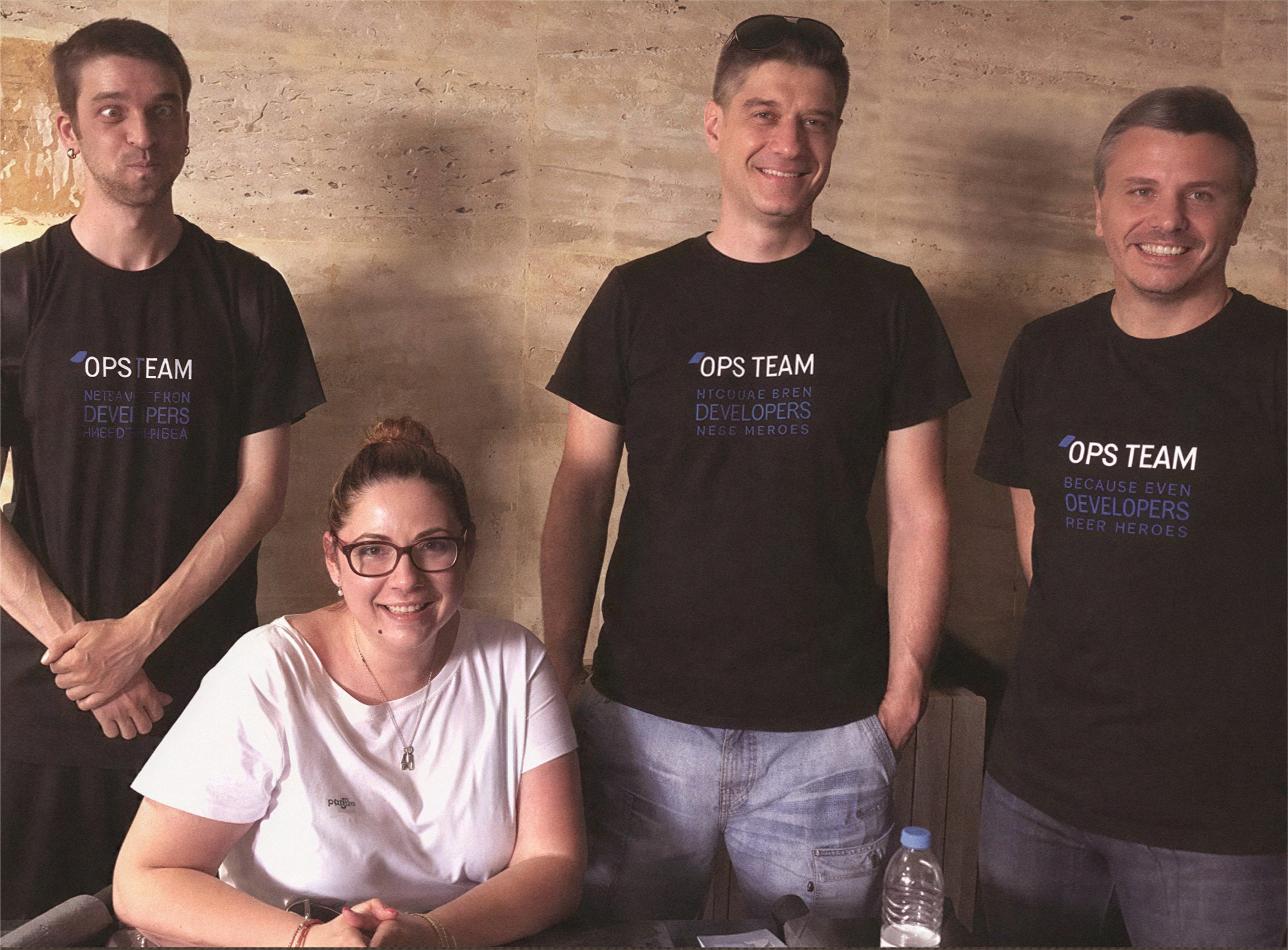 Team member working on product